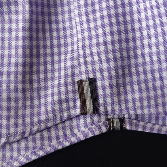 BLACK BROWN 1826 SZ 15.5 Classic Fit Egyptian Cotton Lavendar Button Up Shirt - Picture 9 of 14